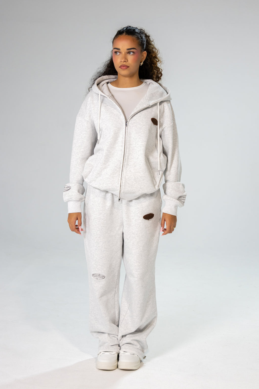 Ice Grey INFINITE HORIZON Zip Hoodie Set