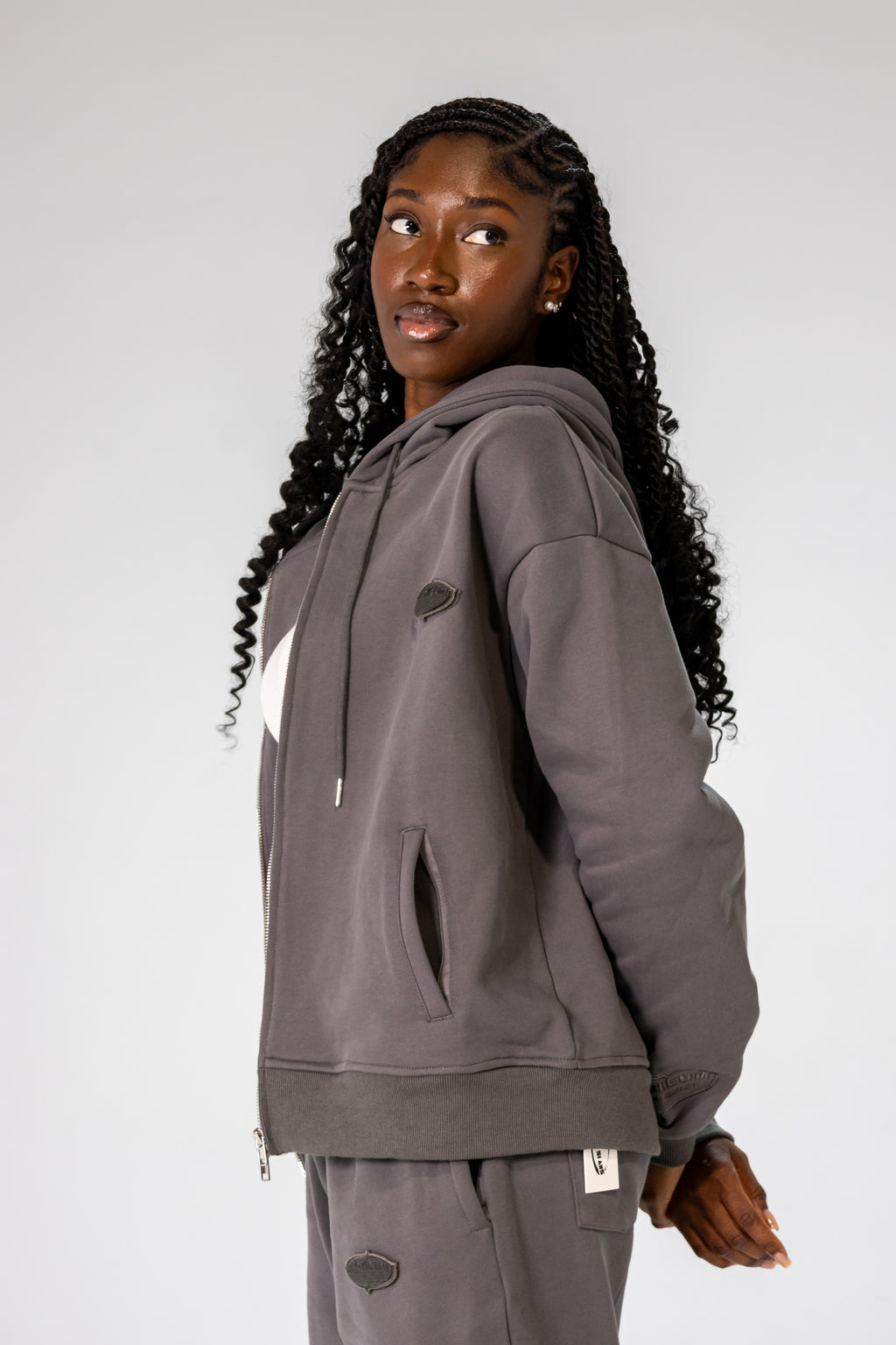 Dark Grey INFINITE HORIZON Zip Hoodie Set