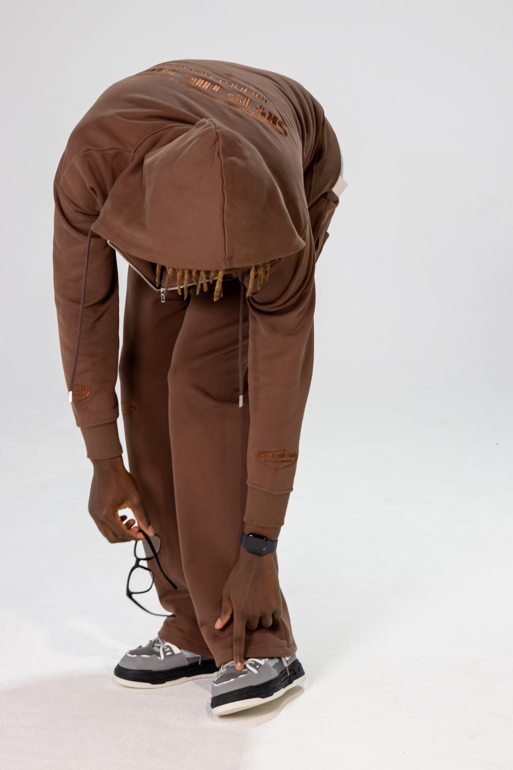 Brown INFINITE HORIZON Zip Hoodie Set