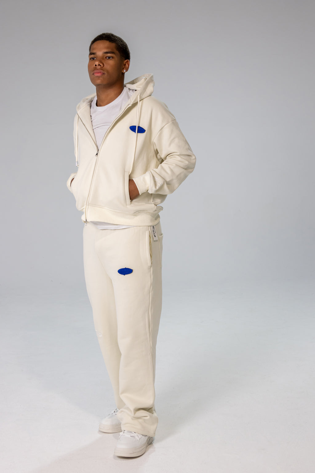 Off-Beige INFINITE HORIZON Zip Hoodie Set