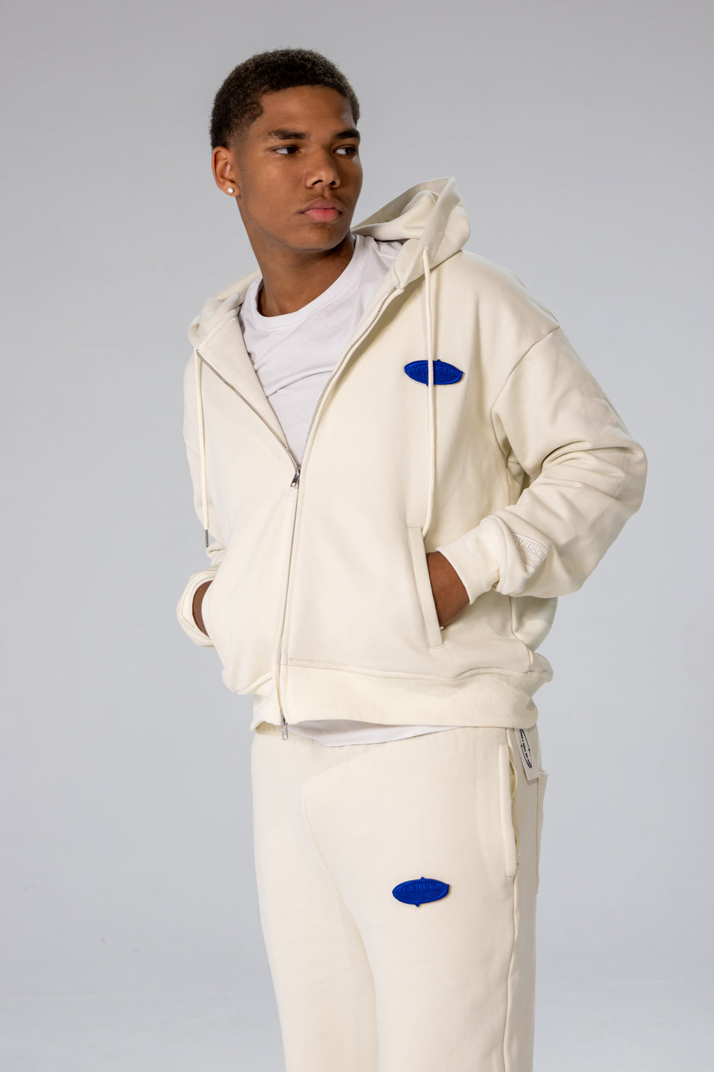 Off-Beige INFINITE HORIZON Zip Hoodie Set