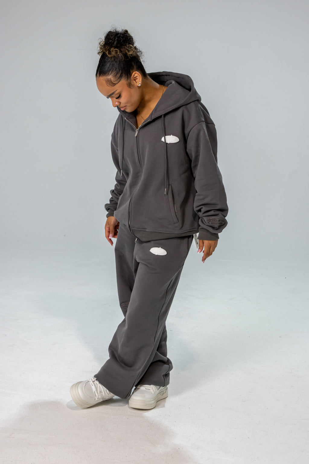 Dark Grey INFINITE HORIZON Zip Hoodie Set