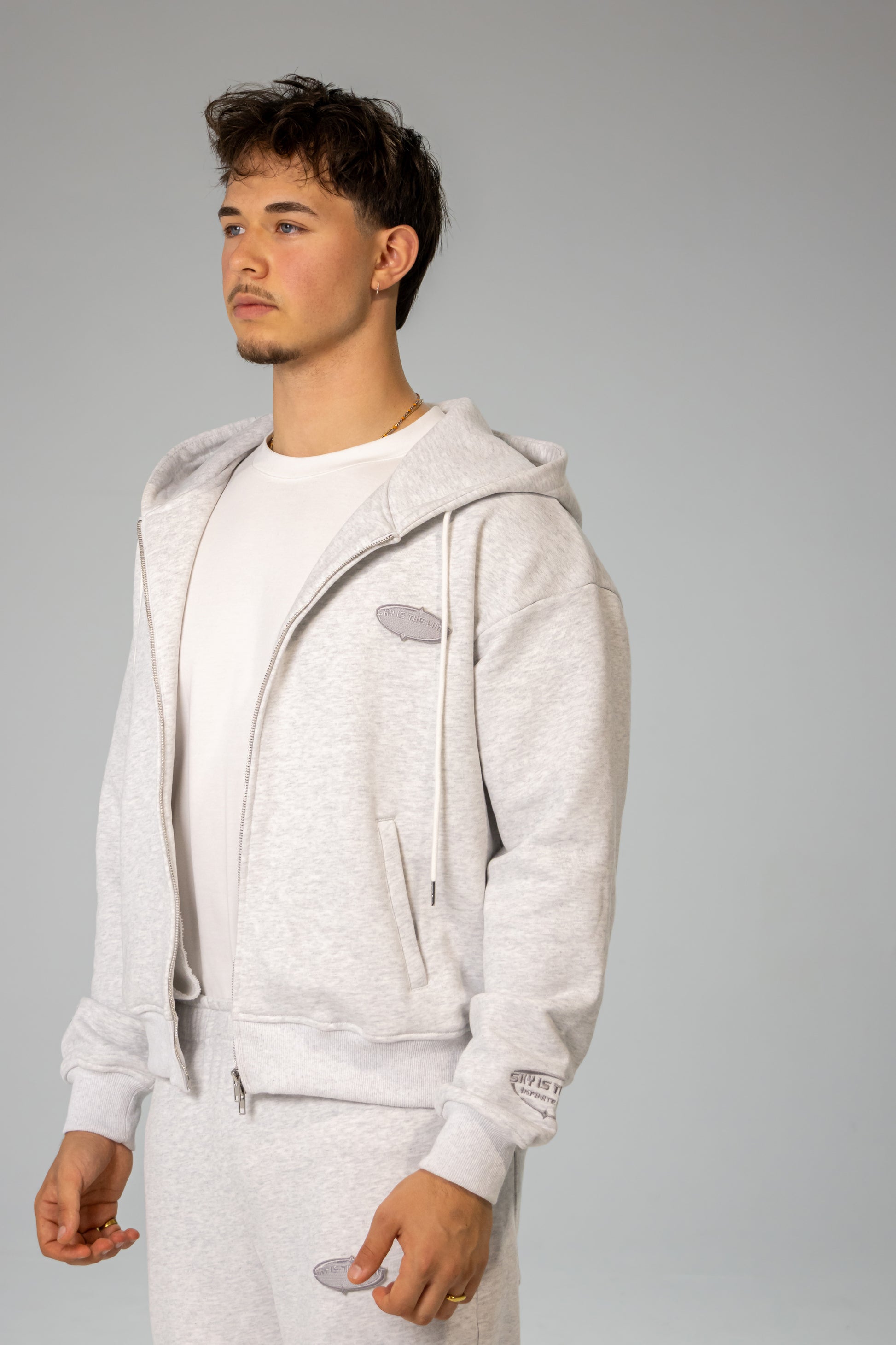 Ice Grey INFINITE HORIZON Zip Hoodie Set