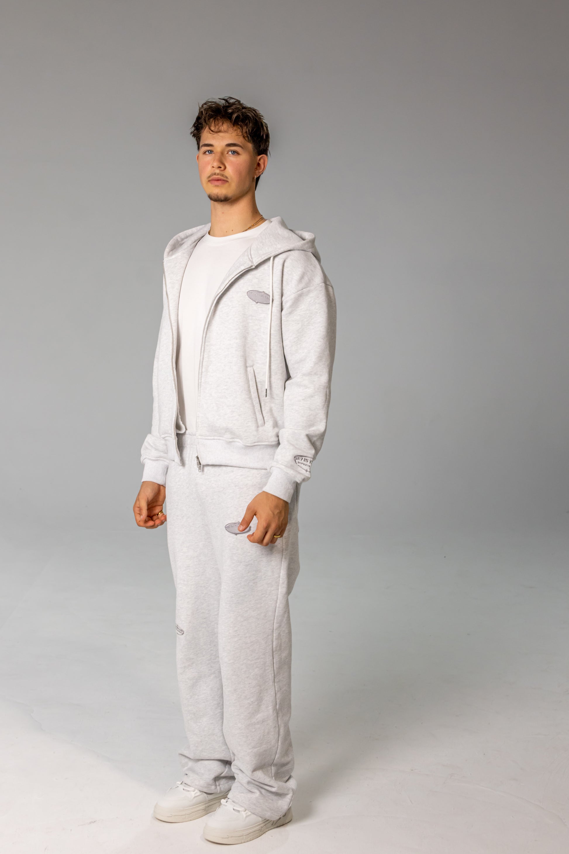 Ice Grey INFINITE HORIZON Zip Hoodie Set