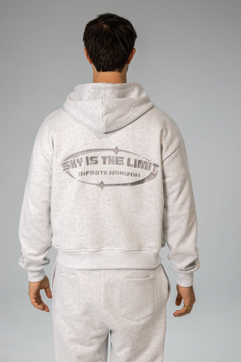 Ice Grey INFINITE HORIZON Zip Hoodie Set