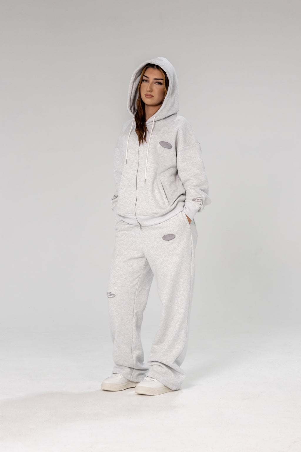 Ice Grey INFINITE HORIZON Zip Hoodie Set
