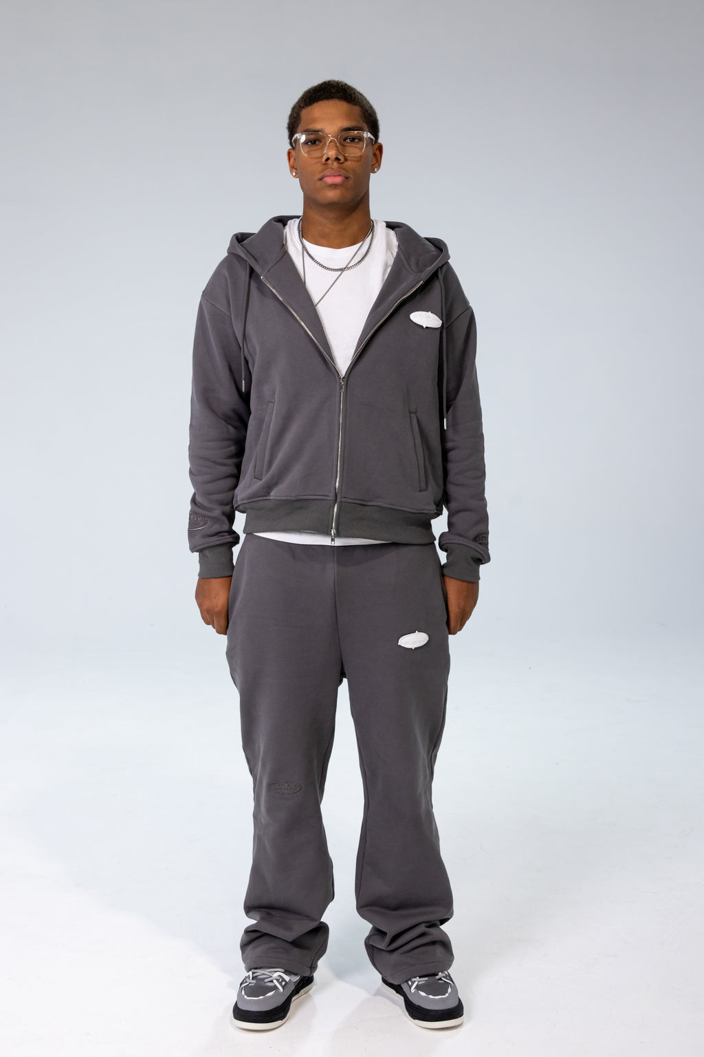 Dark Grey INFINITE HORIZON Zip Hoodie Set