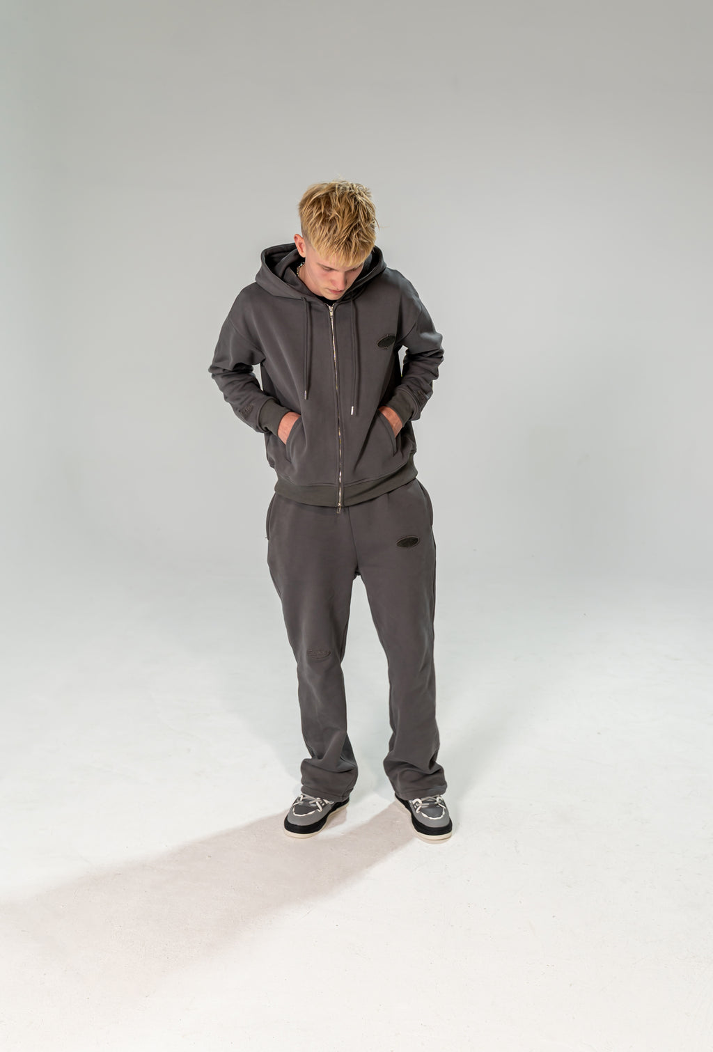 Dark Grey INFINITE HORIZON Zip Hoodie Set