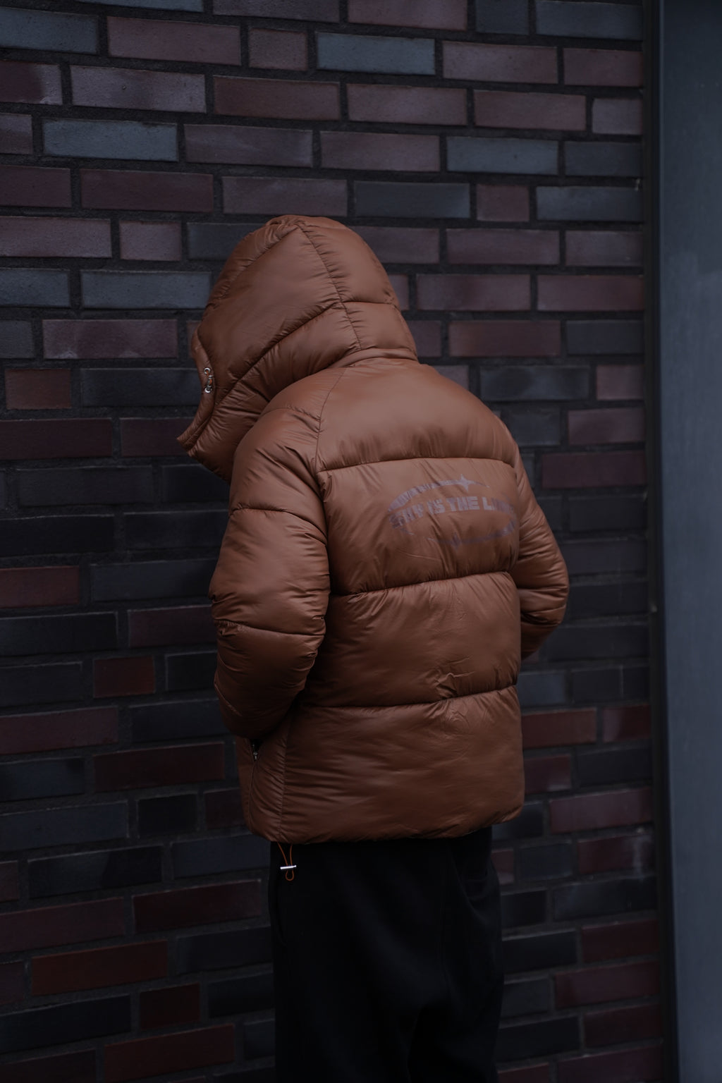 Brown-Beige Reversible Puffer Jacket