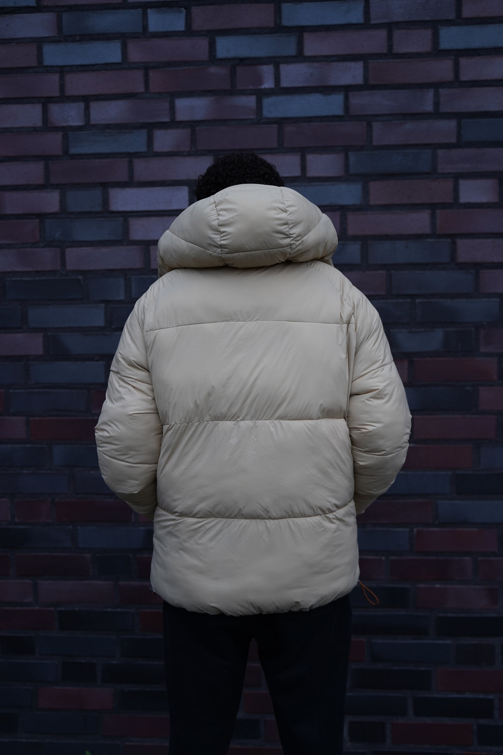 Brown-Beige Reversible Puffer Jacket